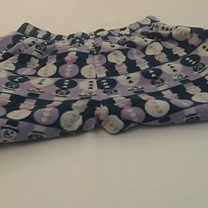 Girl's snowman pj pants